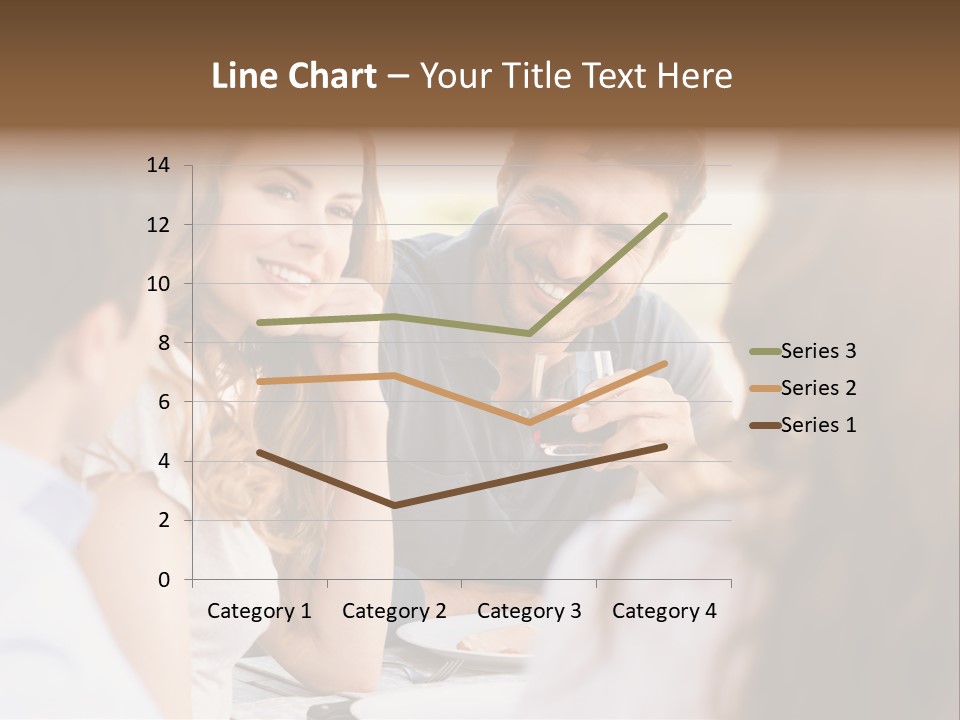 A Group Of People Sitting Around A Table Drinking Wine PowerPoint Template