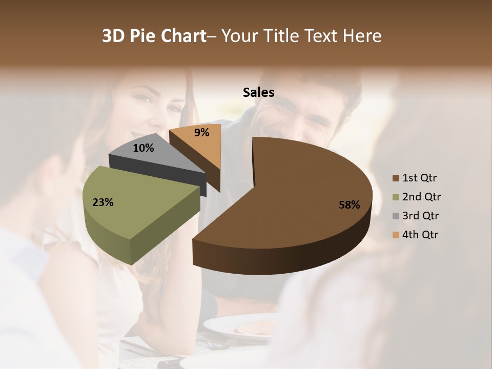 A Group Of People Sitting Around A Table Drinking Wine PowerPoint Template