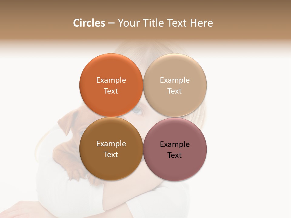 A Little Girl Holding A Puppy Powerpoint Template PowerPoint Template