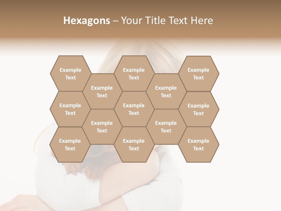 A Little Girl Holding A Puppy Powerpoint Template PowerPoint Template