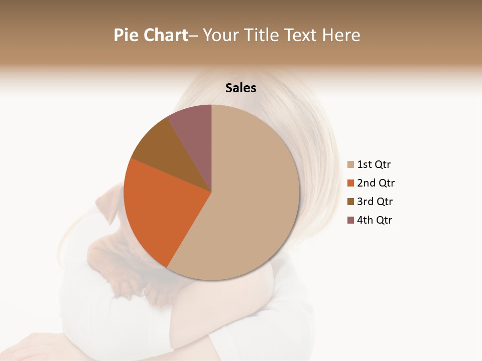 A Little Girl Holding A Puppy Powerpoint Template PowerPoint Template