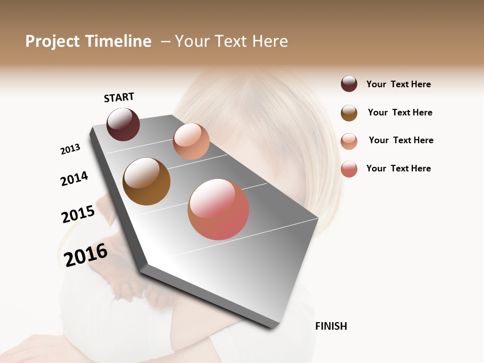 A Little Girl Holding A Puppy Powerpoint Template PowerPoint Template