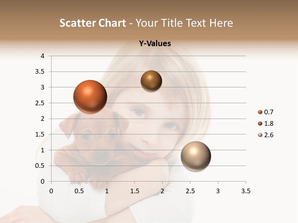 A Little Girl Holding A Puppy Powerpoint Template PowerPoint Template