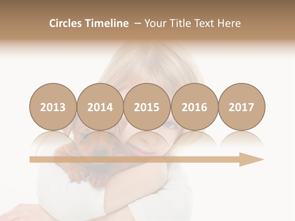 A Little Girl Holding A Puppy Powerpoint Template PowerPoint Template