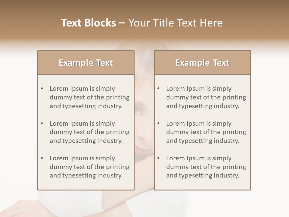 A Little Girl Holding A Puppy Powerpoint Template PowerPoint Template