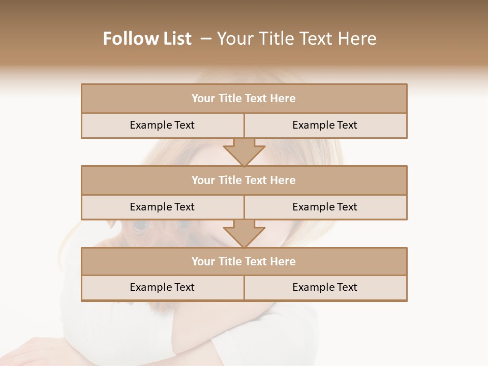 A Little Girl Holding A Puppy Powerpoint Template PowerPoint Template
