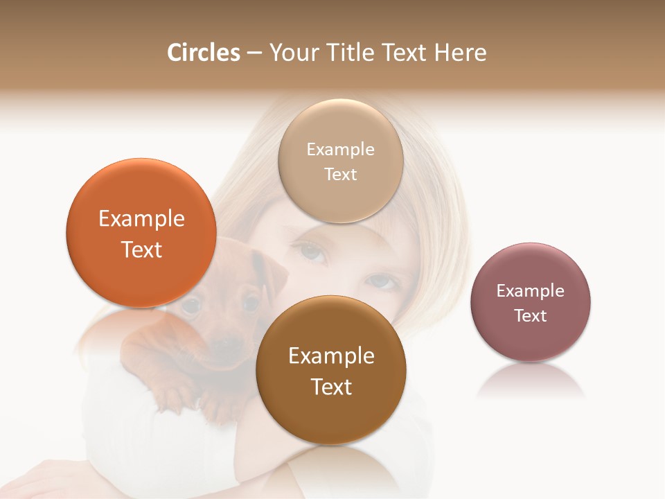 A Little Girl Holding A Puppy Powerpoint Template PowerPoint Template