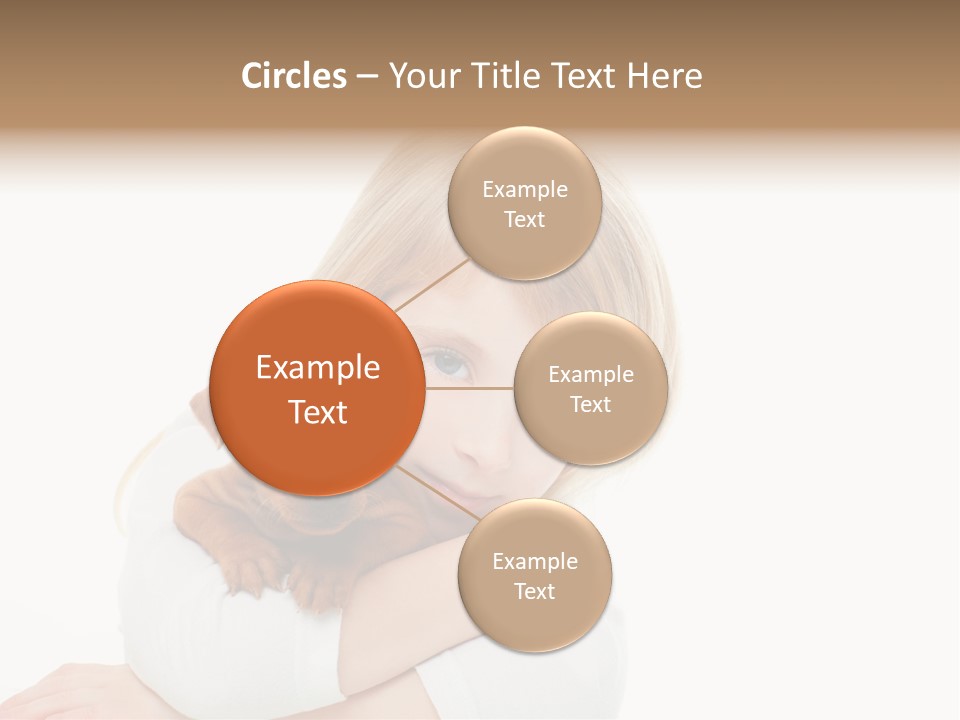 A Little Girl Holding A Puppy Powerpoint Template PowerPoint Template