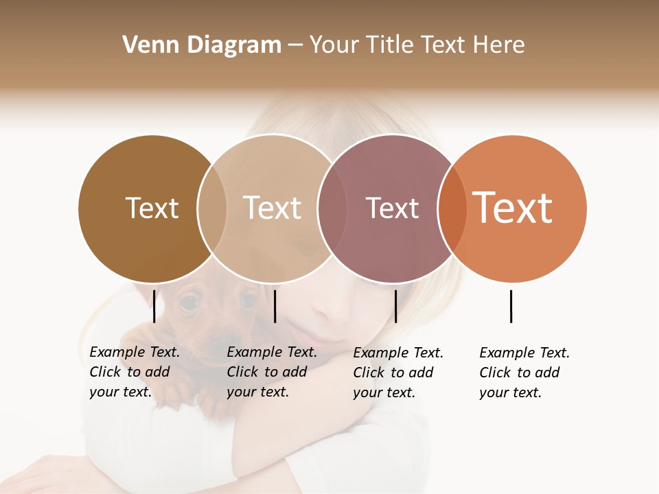 A Little Girl Holding A Puppy Powerpoint Template PowerPoint Template