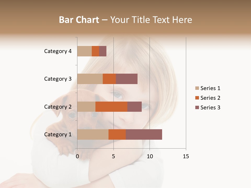 A Little Girl Holding A Puppy Powerpoint Template PowerPoint Template