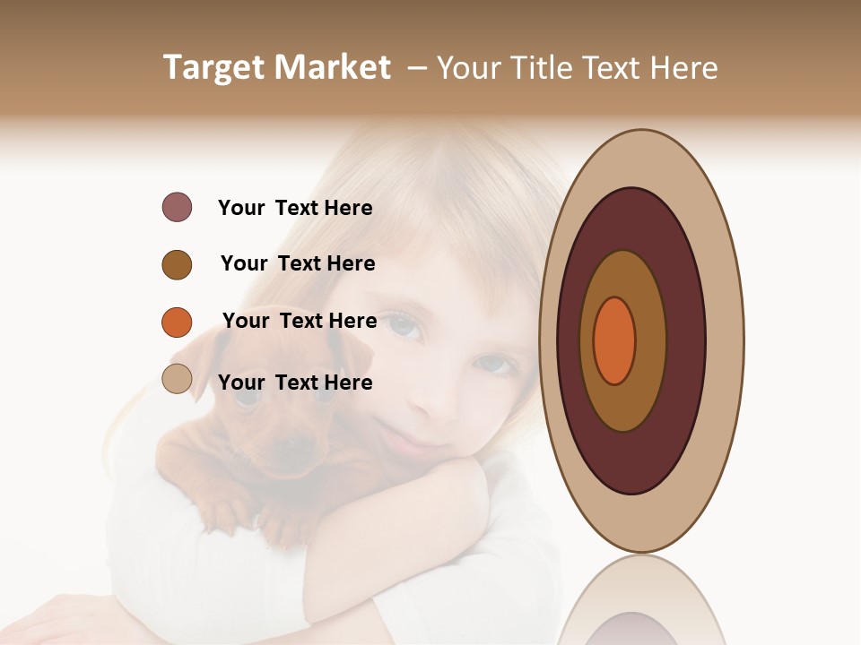 A Little Girl Holding A Puppy Powerpoint Template PowerPoint Template
