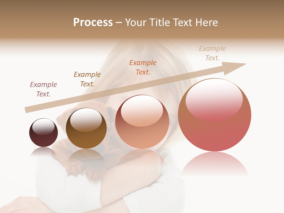 A Little Girl Holding A Puppy Powerpoint Template PowerPoint Template