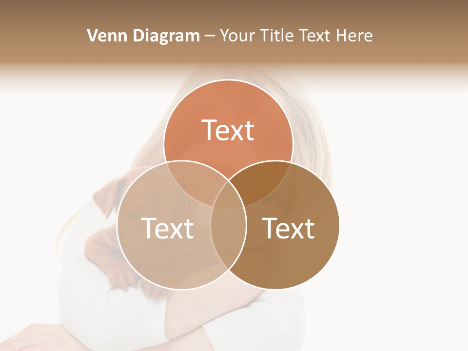 A Little Girl Holding A Puppy Powerpoint Template PowerPoint Template