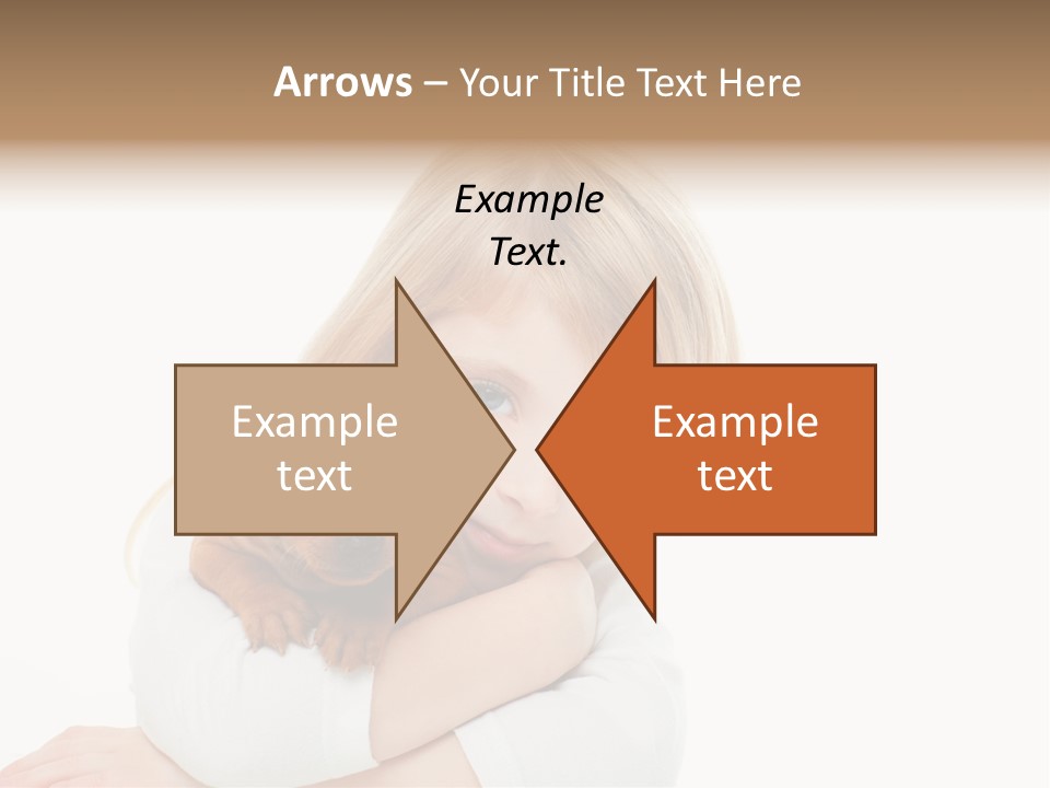 A Little Girl Holding A Puppy Powerpoint Template PowerPoint Template
