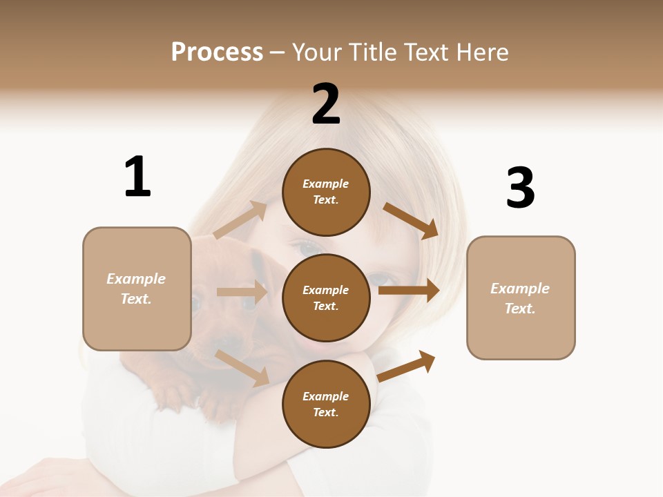 A Little Girl Holding A Puppy Powerpoint Template PowerPoint Template