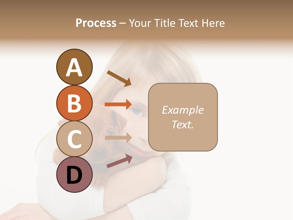 A Little Girl Holding A Puppy Powerpoint Template PowerPoint Template