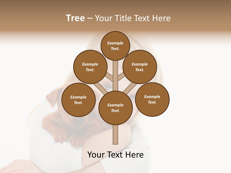 A Little Girl Holding A Puppy Powerpoint Template PowerPoint Template