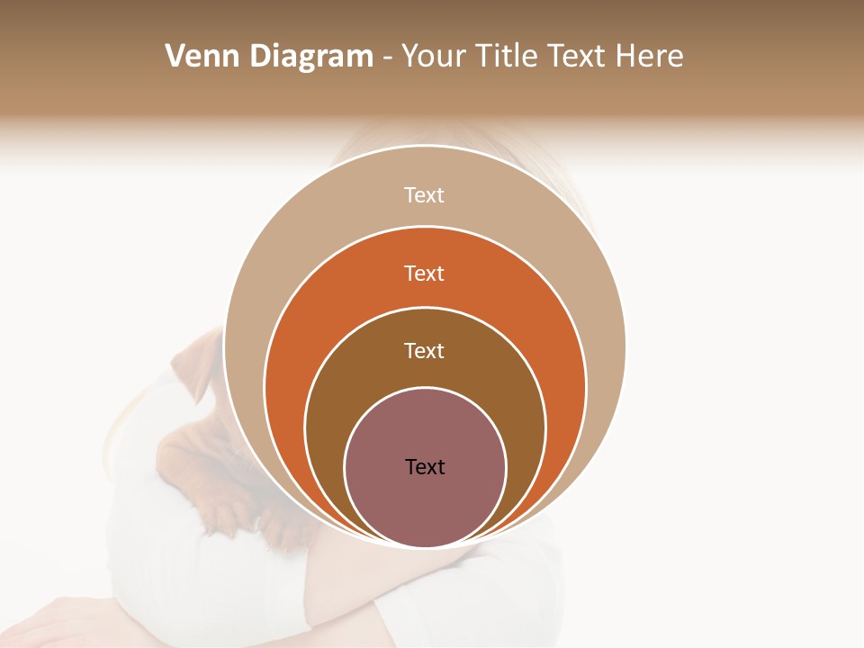 A Little Girl Holding A Puppy Powerpoint Template PowerPoint Template