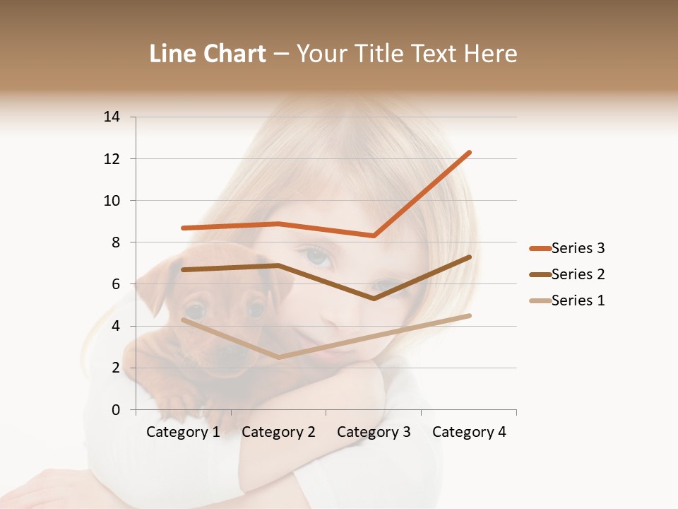 A Little Girl Holding A Puppy Powerpoint Template PowerPoint Template