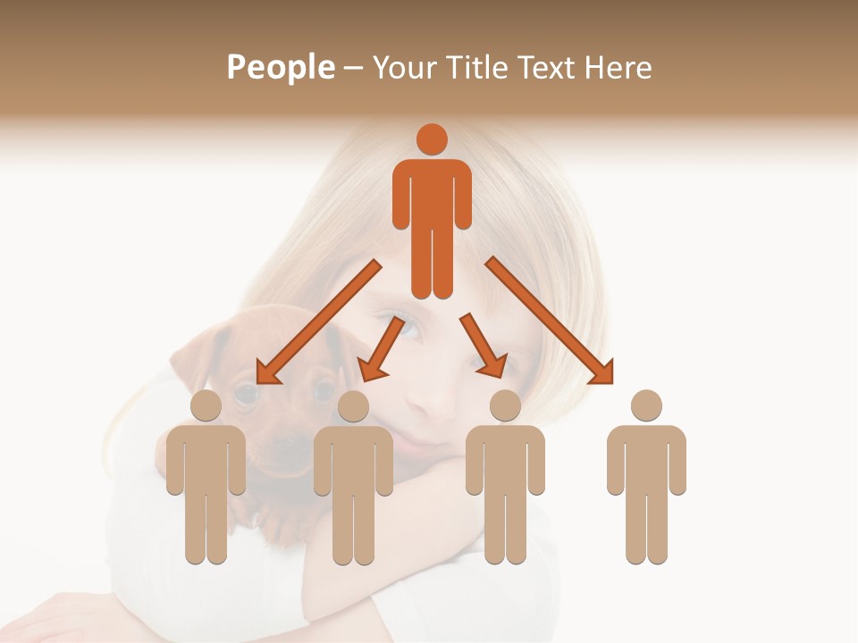 A Little Girl Holding A Puppy Powerpoint Template PowerPoint Template