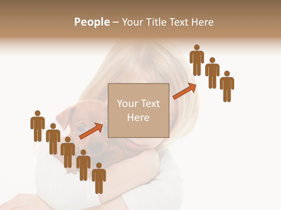 A Little Girl Holding A Puppy Powerpoint Template PowerPoint Template