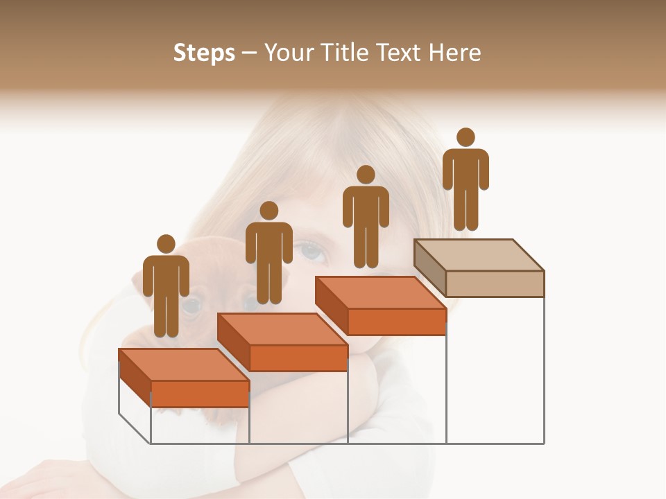 A Little Girl Holding A Puppy Powerpoint Template PowerPoint Template