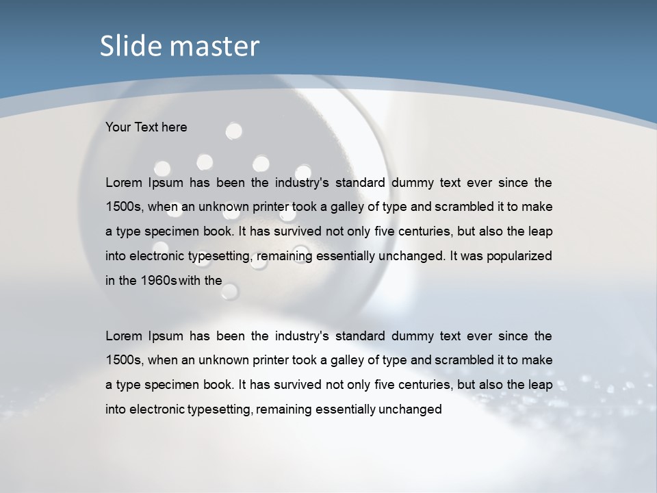 A Close Up Of A Spoon On A Table PowerPoint Template