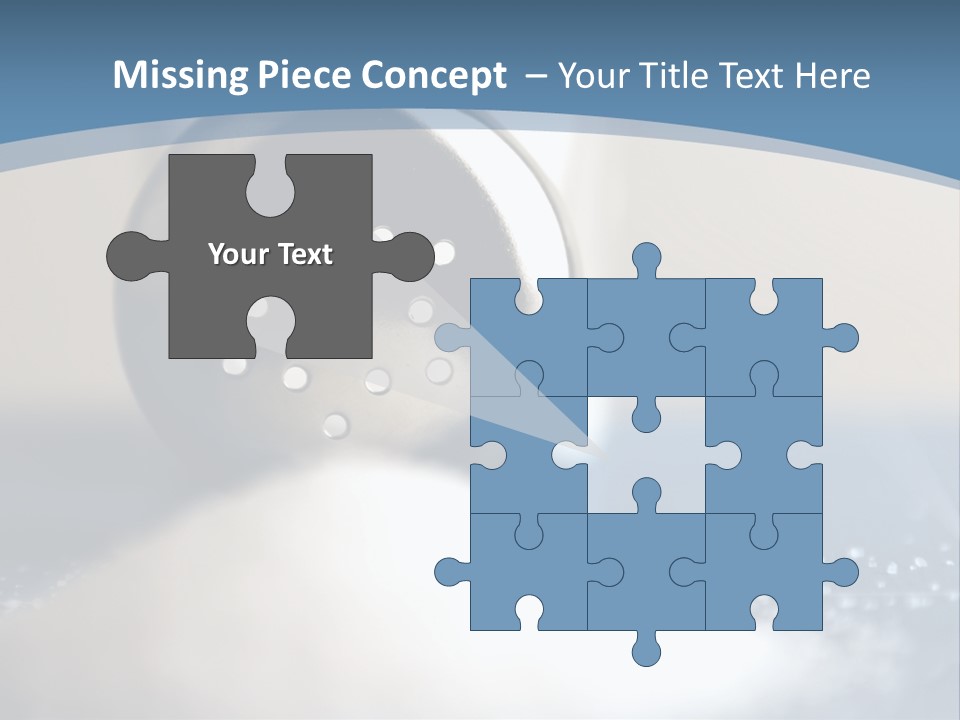 A Close Up Of A Spoon On A Table PowerPoint Template