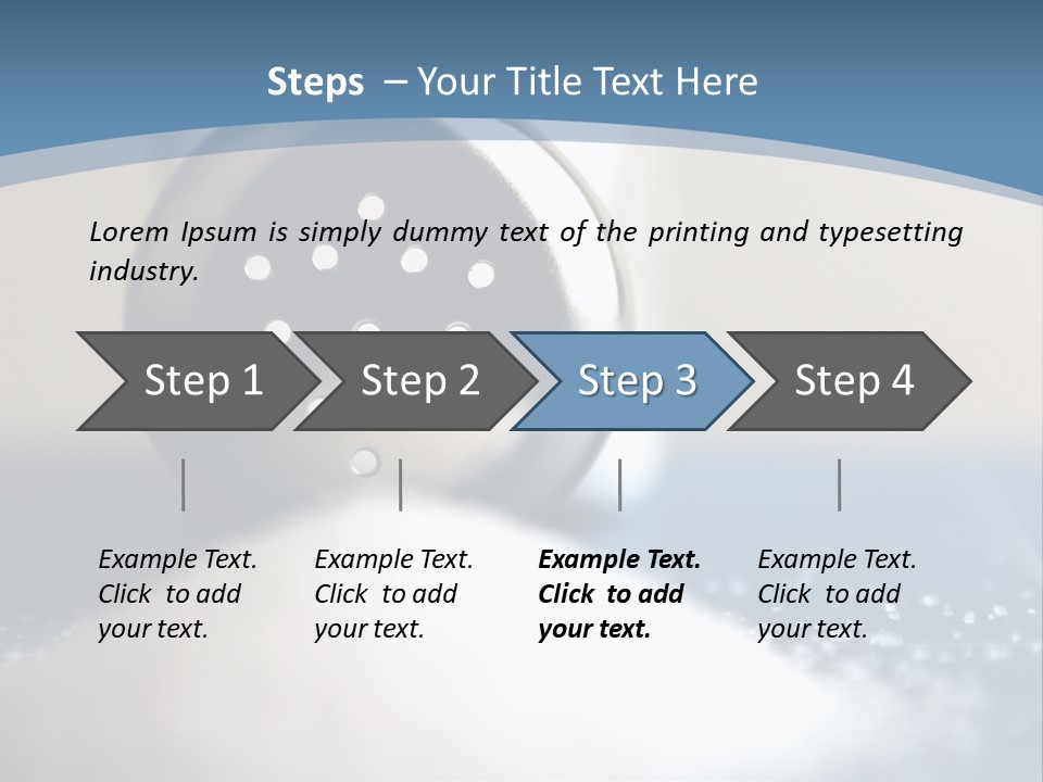A Close Up Of A Spoon On A Table PowerPoint Template