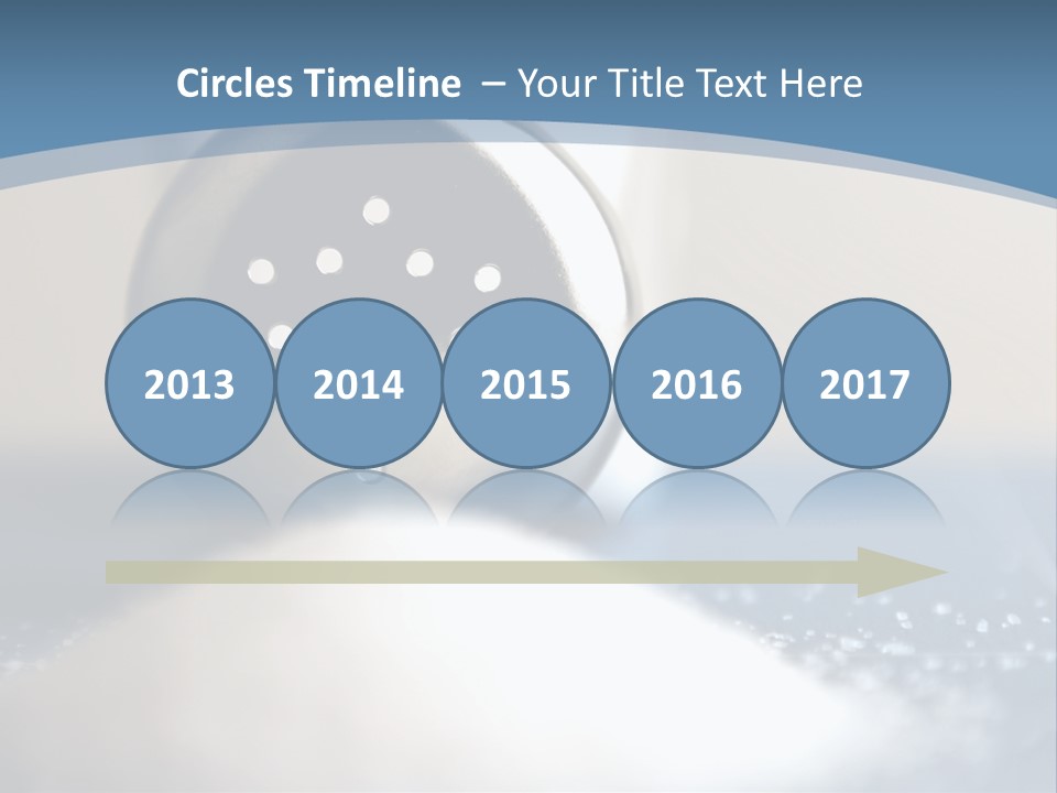A Close Up Of A Spoon On A Table PowerPoint Template