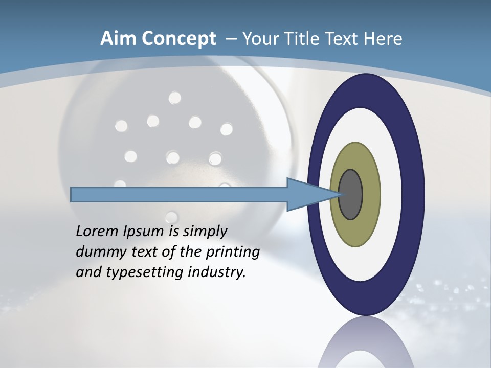 A Close Up Of A Spoon On A Table PowerPoint Template