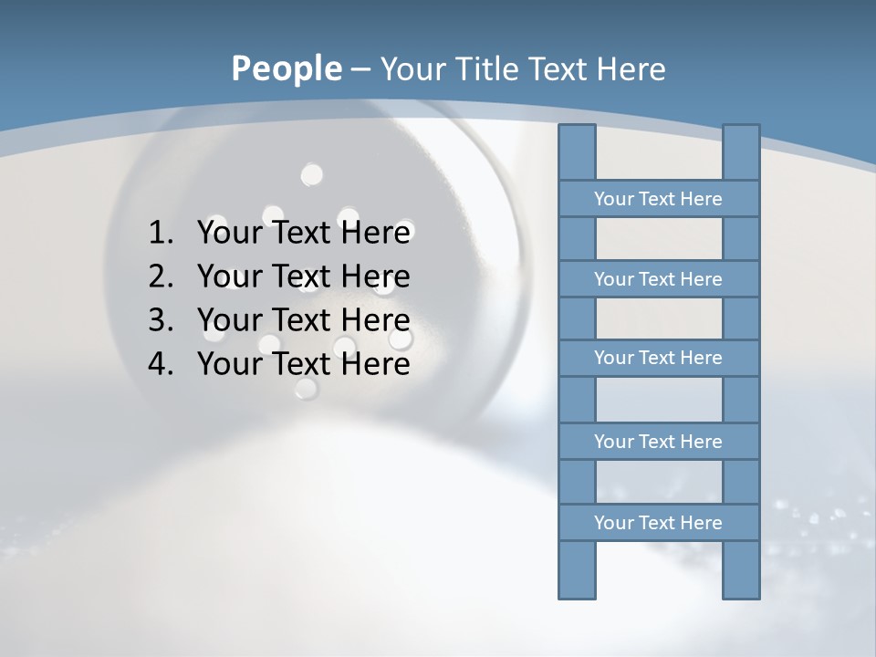 A Close Up Of A Spoon On A Table PowerPoint Template