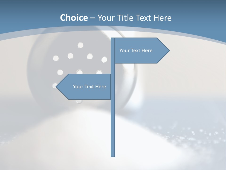 A Close Up Of A Spoon On A Table PowerPoint Template