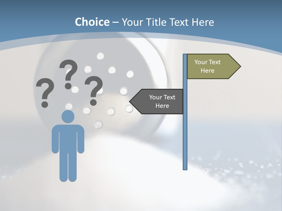 A Close Up Of A Spoon On A Table PowerPoint Template