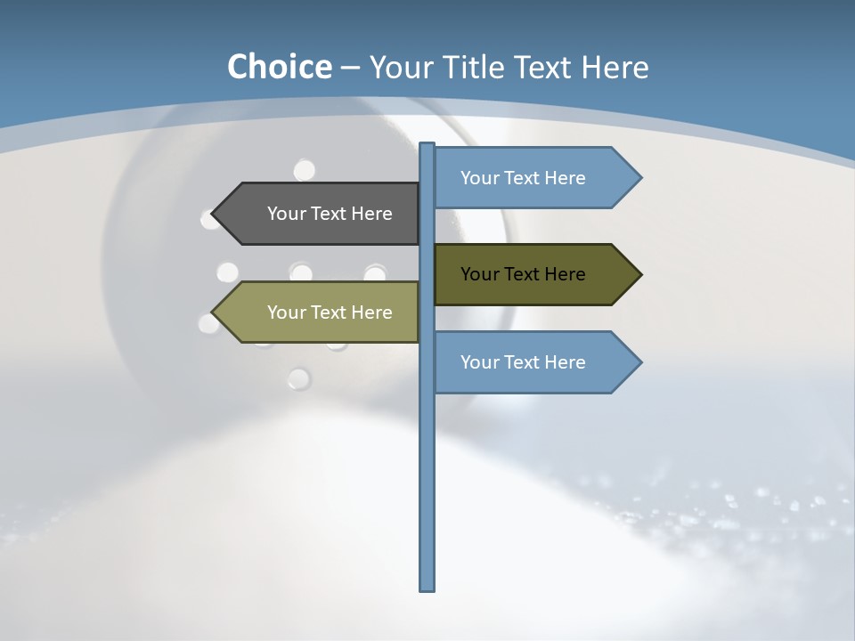 A Close Up Of A Spoon On A Table PowerPoint Template