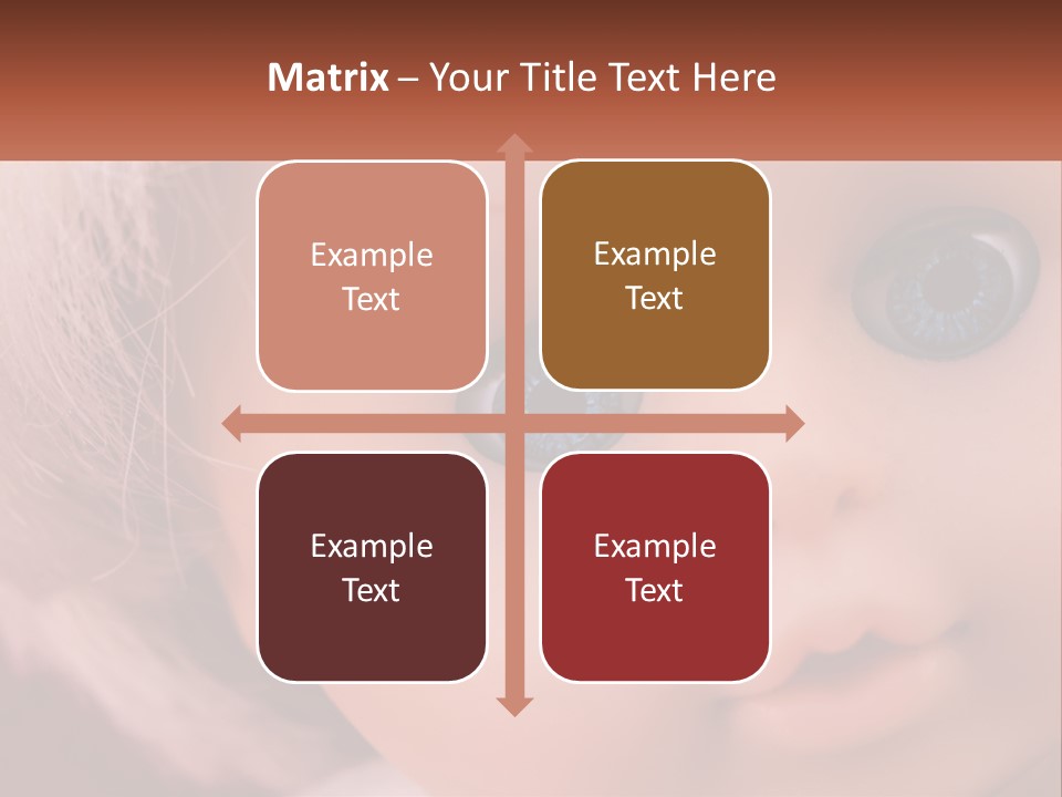 A Close Up Of A Doll With Blue Eyes PowerPoint Template