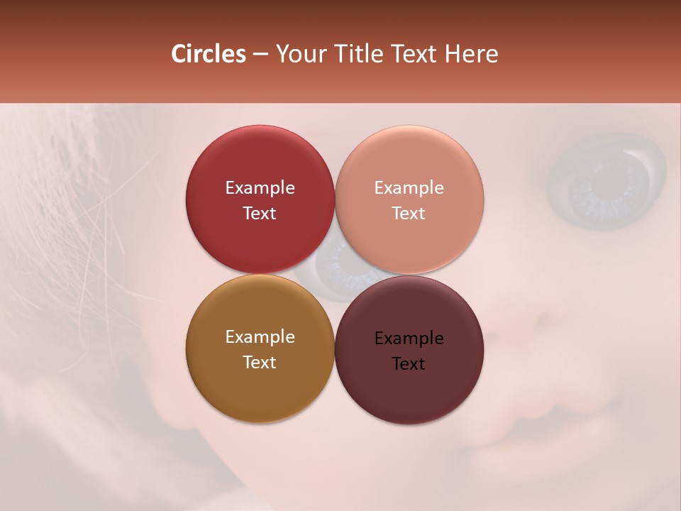 A Close Up Of A Doll With Blue Eyes PowerPoint Template
