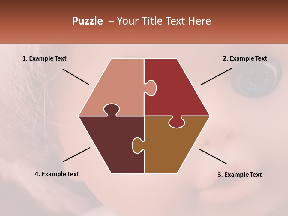 A Close Up Of A Doll With Blue Eyes PowerPoint Template