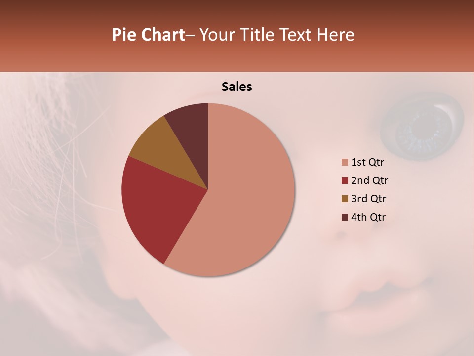 A Close Up Of A Doll With Blue Eyes PowerPoint Template