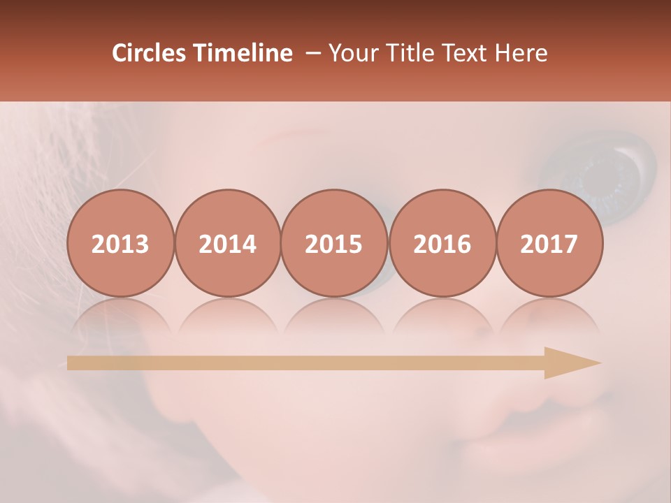 A Close Up Of A Doll With Blue Eyes PowerPoint Template