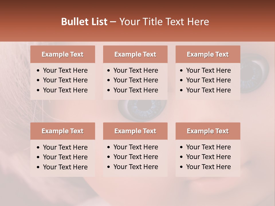 A Close Up Of A Doll With Blue Eyes PowerPoint Template
