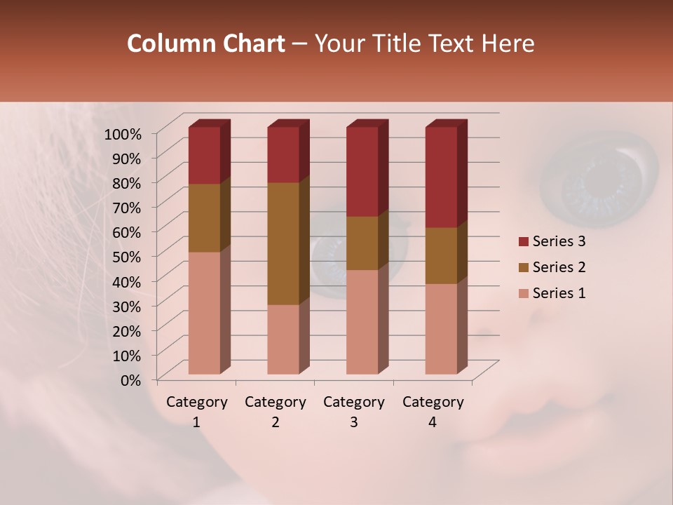 A Close Up Of A Doll With Blue Eyes PowerPoint Template