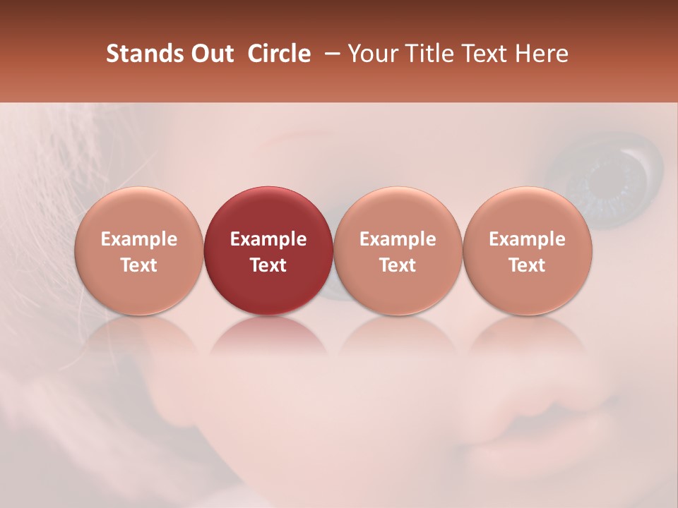 A Close Up Of A Doll With Blue Eyes PowerPoint Template