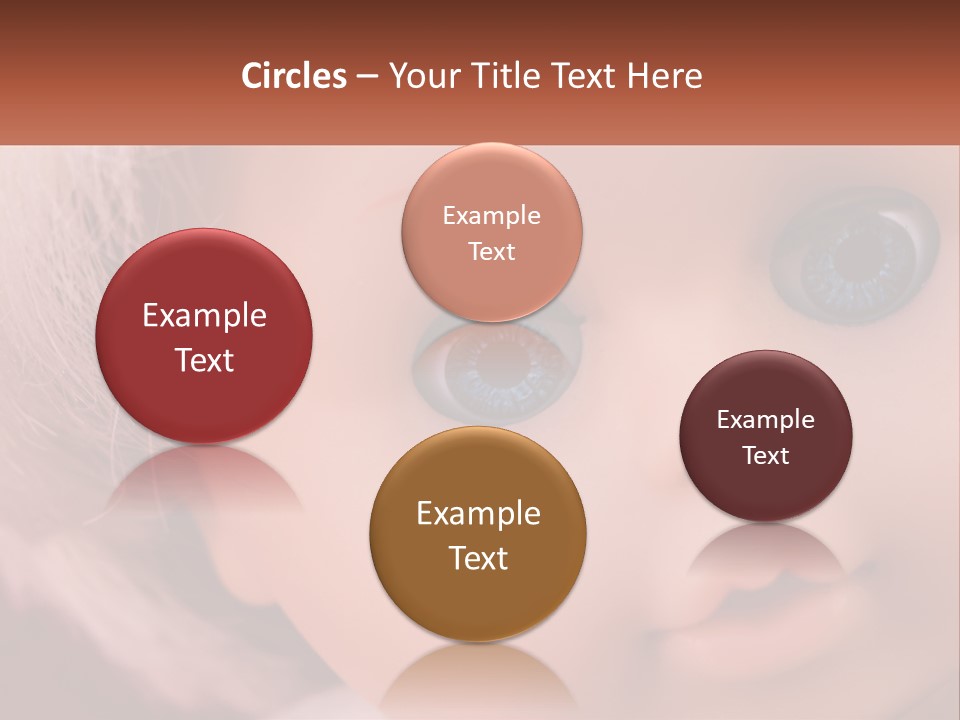 A Close Up Of A Doll With Blue Eyes PowerPoint Template
