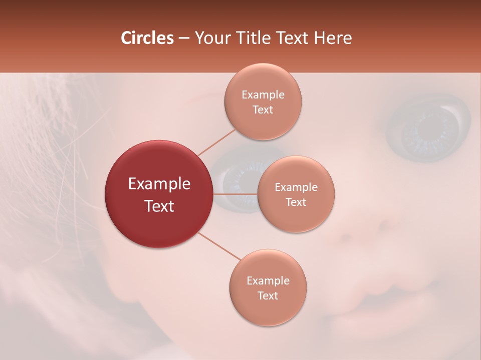A Close Up Of A Doll With Blue Eyes PowerPoint Template