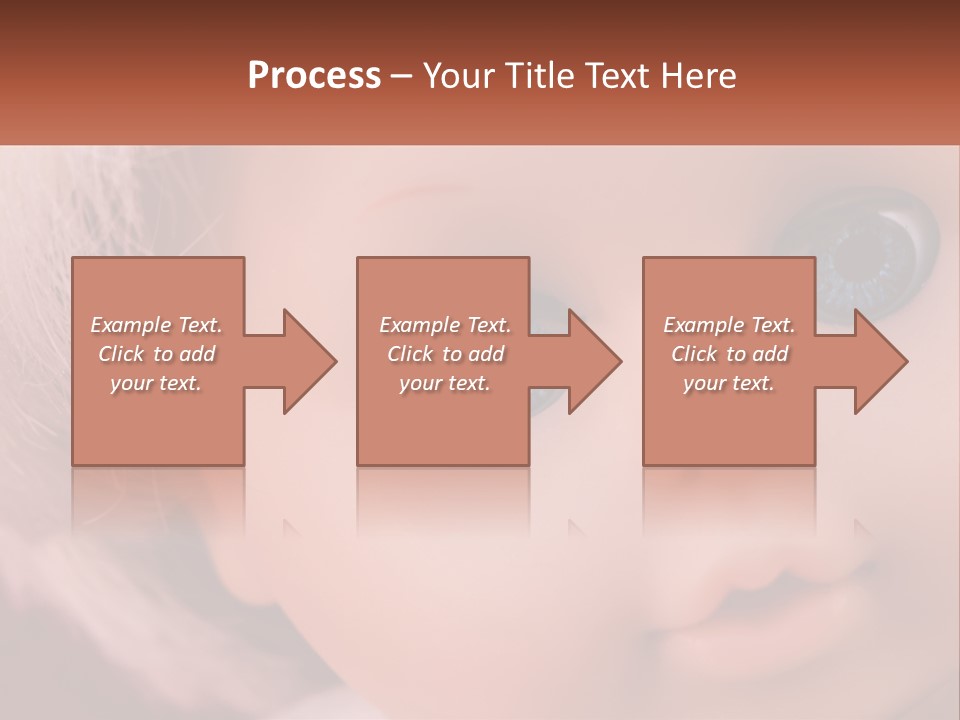 A Close Up Of A Doll With Blue Eyes PowerPoint Template