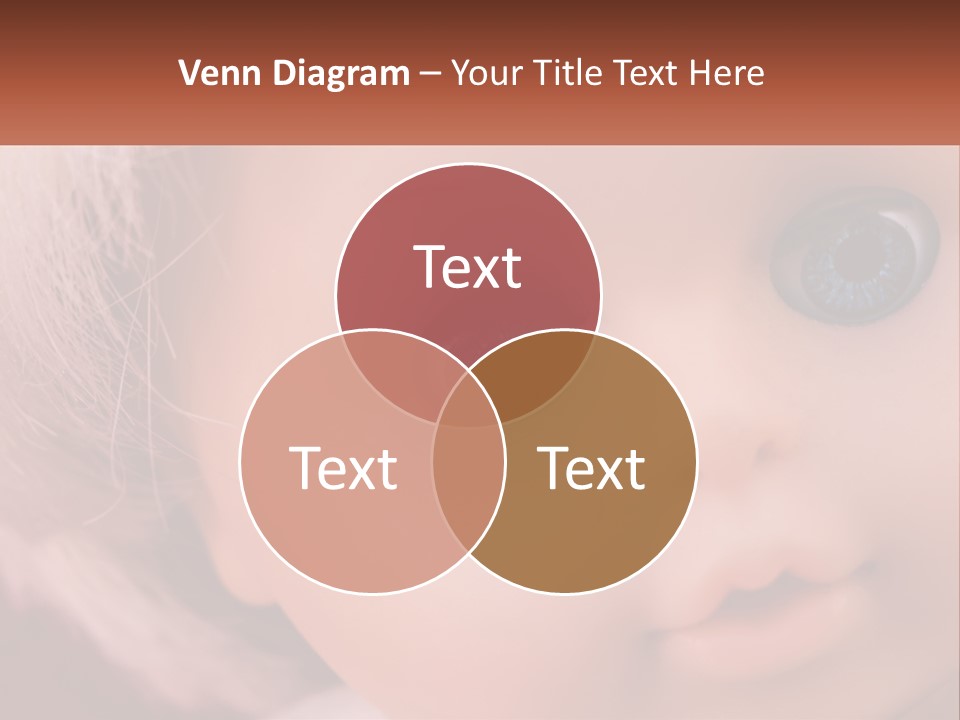 A Close Up Of A Doll With Blue Eyes PowerPoint Template