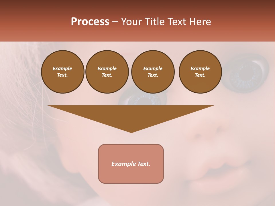 A Close Up Of A Doll With Blue Eyes PowerPoint Template