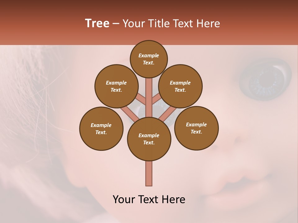 A Close Up Of A Doll With Blue Eyes PowerPoint Template