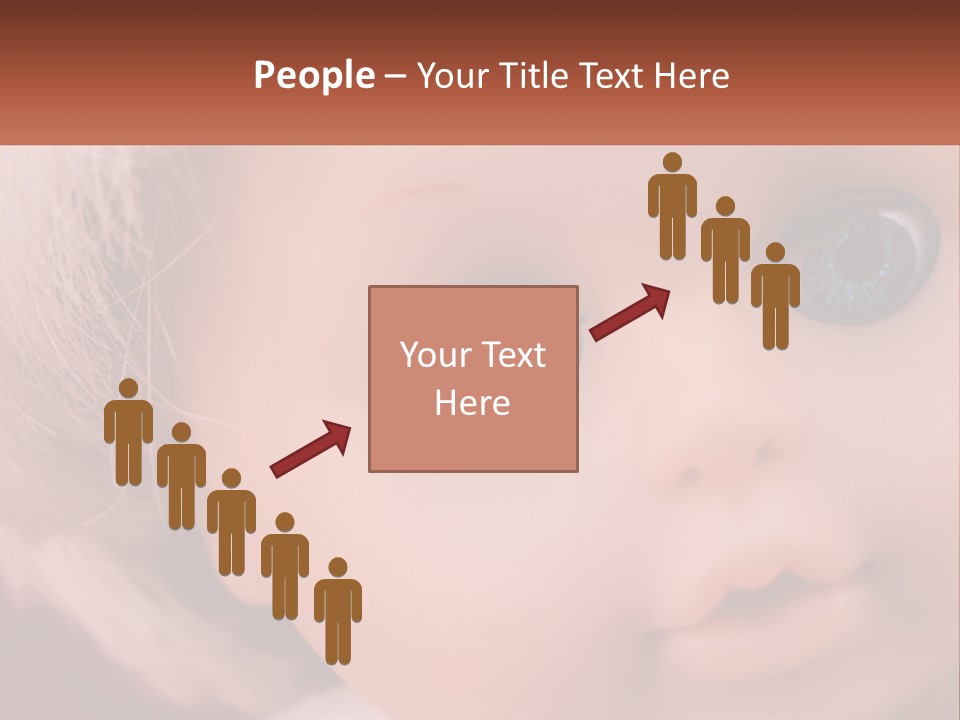 A Close Up Of A Doll With Blue Eyes PowerPoint Template